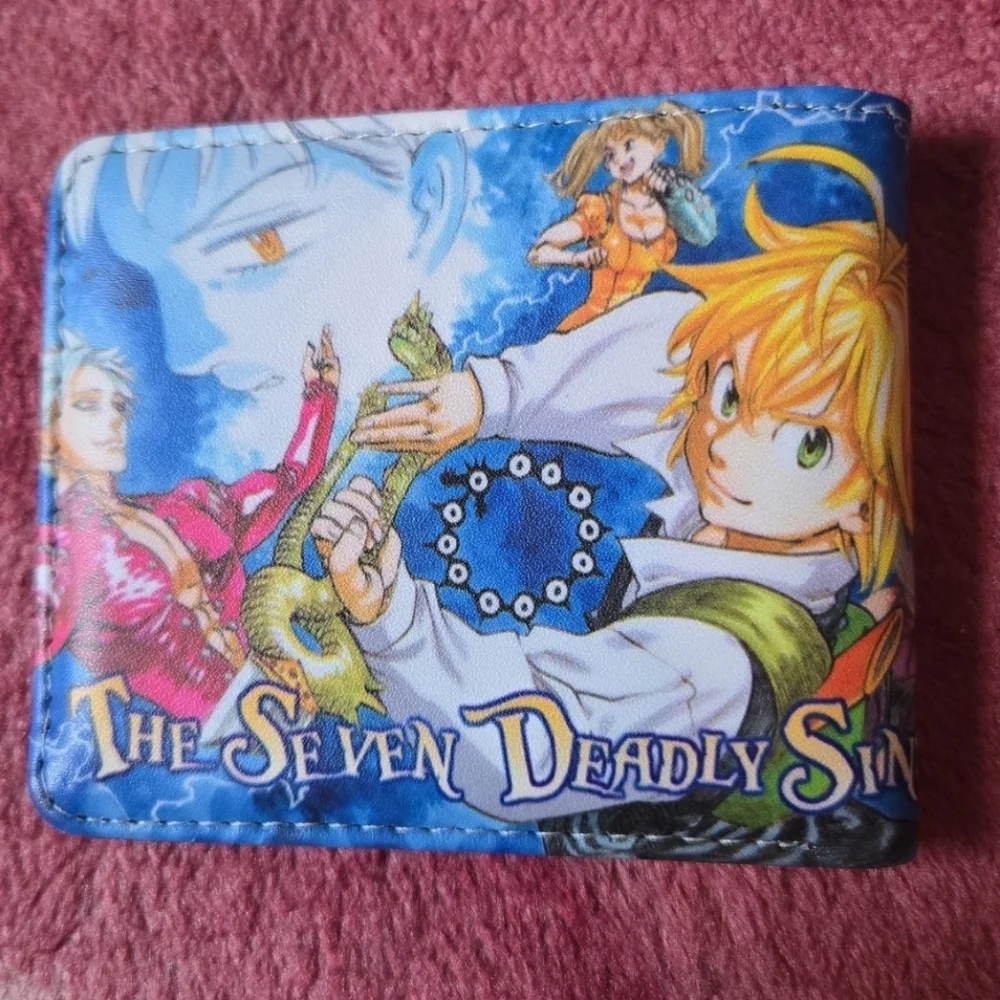 New seven deadly sins anime manga leather wallet